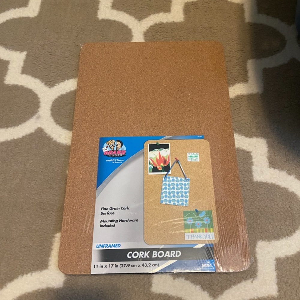 unframed cork board